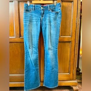 Lucky Brand Lola Boot blue Jean, size 6/28 long